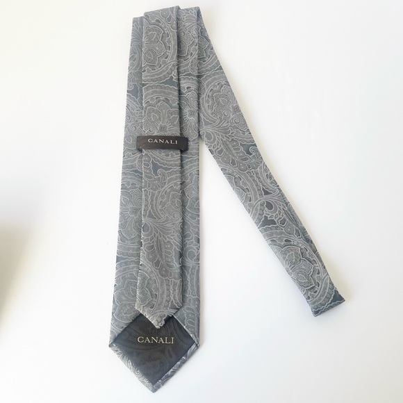 Lot of six Luxury Silk Ties 3 Canali 2 Ted Baker 1 Ermenegildo Zegna - Picture 14 of 14